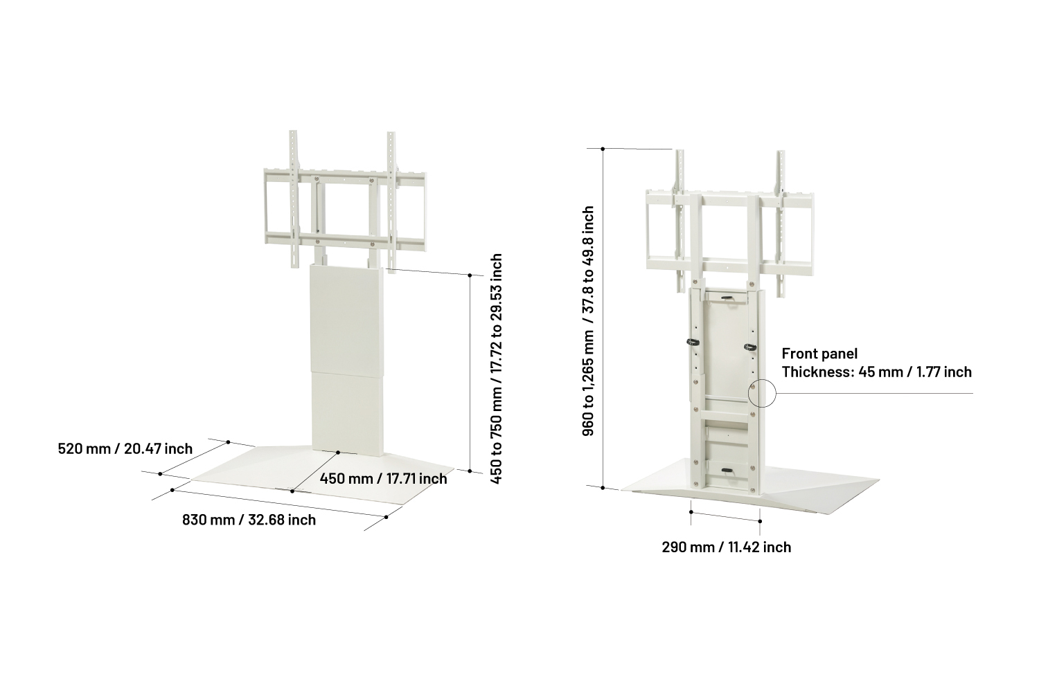 V4 FLOOR TYPE WALL INTERIOR TV STAND