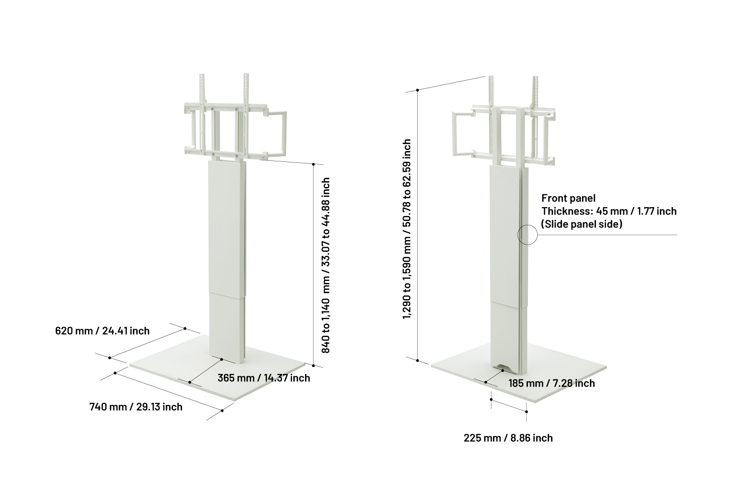 V5 Selfstanding type WALL INTERIOR TV STAND